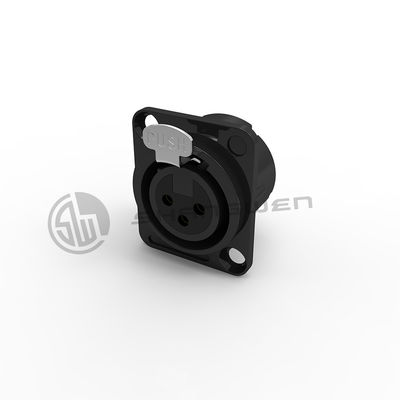 Outdoor XLR 3 pin Connector D gắn đầu nối nữ IP40