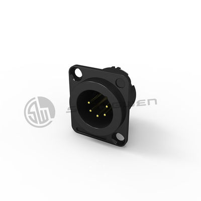 Industrial XLR Male Connector Socket Audio 5 Pin Connector Điện