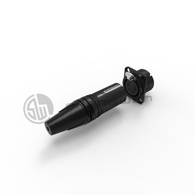 XLR Audio Power Female Socket Connector 4 Pin Microphone IP40