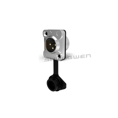 XLR Audio Power Waterproof Socket Connector 3 Pin Microphone IP65