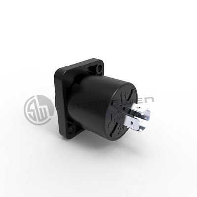 Chassis 4 Pin Speaker Male Connector Plastic D Shape Latch Lock