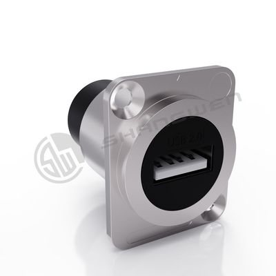 Ip65 chống nước Panel Mount Connector 4 Pin Audio Video Connector cho cáp dữ liệu