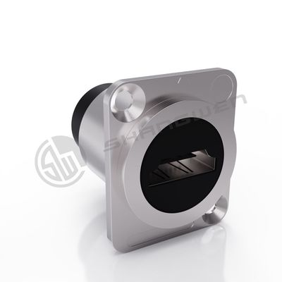 Nội thất bên ngoài Panel Mount Connector nữ nam Ip65 kết nối cáp dữ liệu chống nước