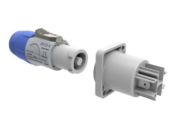 3 pin mạch điện kết nối điện Powercon nam PA6 vật liệu