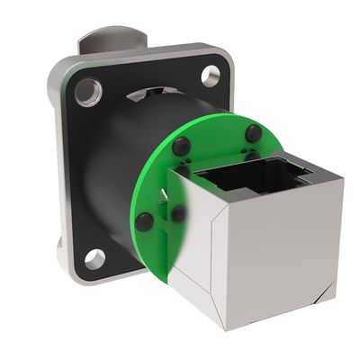 Audio Ethernet Chassis Connector trong nhà Điện Rj45 8 Pin Connector