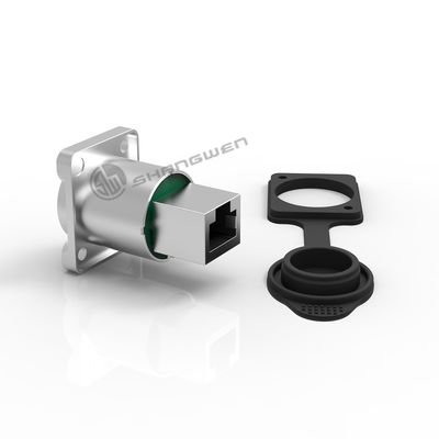 Bộ kết nối Rj45 thấm nước công nghiệp nữ cho khung ô công nghiệp ngoài trời