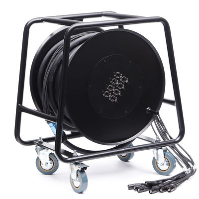 Công nghiệp điện CAT6 SF / UTP Network Cable Retractable Cable Reel với 8 kênh bảo vệ SFTP và 4x16A Signal Sockets
