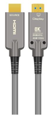 Cáp quang bọc thép HDMI2.0 HD Cáp trống 4K 60Hz Cáp phủ TPU cho TV Audio Video với Protect Shell Cable Reel