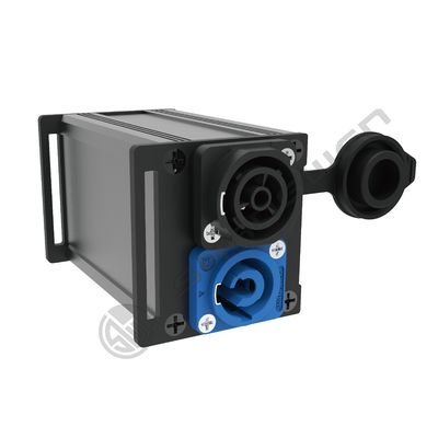 6 Channel TR Out XLR Connectors Powercon Power Coupler Distribution Output Box with Plastic Housing Material