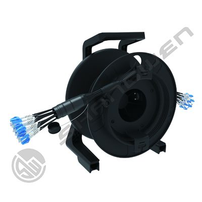 TPU Armored Jumper 4/6/8 Cores Outdoor Armored PDLC LC SC FC Singlemode TPU Waterproof 5mm Jumper Optical Fiber Extender LC-LC