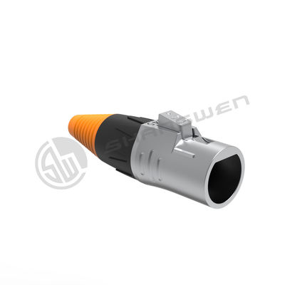 Metal ngoài trời IP65 IP67 chống nước RJ45 Connector Signal nữ nam Ethernet Chassis Cáp quang kết nối Ethernet Plug