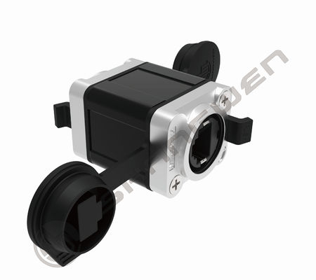 Outdoor Waterproof Ethercon RJ45 Connectors Adapter nữ cho Cat5e Network Power Ethernet Cable Extension Connector