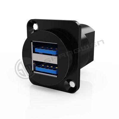 Đầu nối cáp dữ liệu USB 3.0 Type A/B 2 cổng 9Pin có vỏ bọc chống bụi, chiều dài tùy chỉnh, vỏ nhựa ABS, đồng cho âm thanh