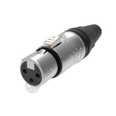 10A Đánh giá bạc bọc nữ 3-pin XLR kết nối chống nước đồng liên lạc nhà máy DMX dây ghép vỏ cho năng lượng