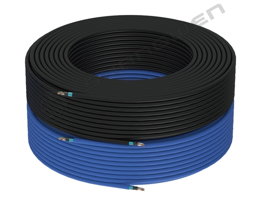 Màu xanh Đen 24awg FTP SFTP Bảo vệ CAT6A Ethernet Cáp mạng 8 dây cáp vá dẫn