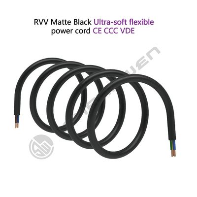 3*4mm² 300/500V Power Cord CE CCC VDE 3 Core PVC Insulation and Bare Copper H05RR-F RVV Power Cord