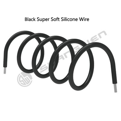 Power Cord 10 AWG Black Soft Flexible Silicone Wire Tinned Copper 1 Conductor 3 Colors Power Cable