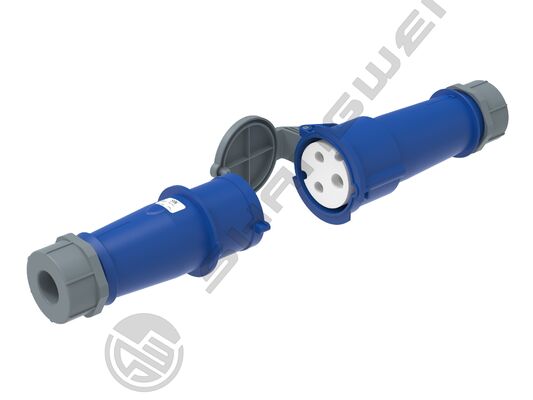 Industrial 3 Pin Connector 32A 220V-250V 50/60Hz 3P 6h 2P+E IP44 CEE/IEC IP44 Waterproof Aviation Female Industrial Connector