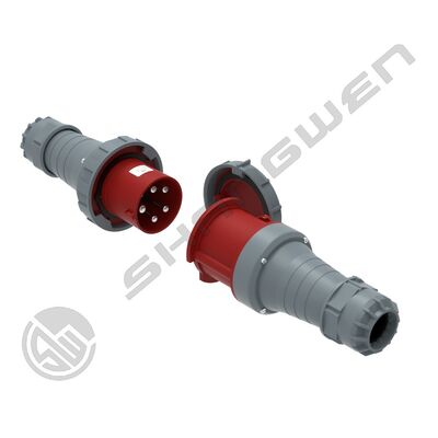 CEE IP67 Industrial Plug  125A 415v Mobile Plug 5pin Industrial Plug Socket Connector Outdoor Waterproof Connector