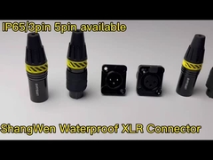 Máy kết nối năng lượng XLR nhỏ ngoài trời chống nước 3 chân đầu nối cắm nam