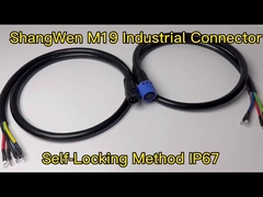 M19 Cắm cắm điện nữ IP67 6 pin kết nối chống nước công nghiệp