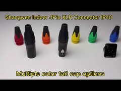4 Pin XLR Connector Socket Male Electrical Connector D Type Shape
