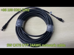 Cáp Ethernet PVC vòng Cat6a UTP 24AWG 4 cặp Đen / Gary 4P