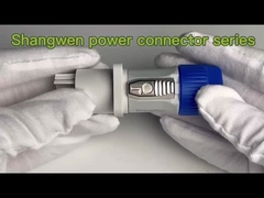 3 pin mạch điện kết nối điện Powercon nam PA6 vật liệu