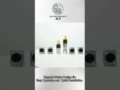 IP65 chống nước Rj45 Male And Female Connector Nút kim loại Mô hình nâng cấp