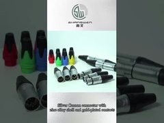 Bảo vệ IP40 trong nhà 6 cực XLR Audio Video Connector cho âm thanh và video chuyên nghiệp