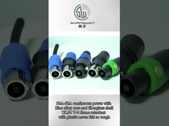 Đầu nối cáp Speakon 4 chân hình chữ D 4Pin Cái sang Đực để kết nối loa