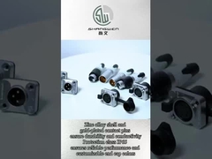 Outdoor Cu Alloy XLR 5-Pin Connector cho Microphone Amplifier Mixer Kiểm soát nước IP65 âm thanh nữ