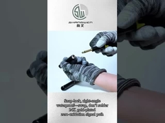 Kim loại 3.5 mm Jack Plug nam thông qua lỗ đầu nối âm thanh Jack thẳng